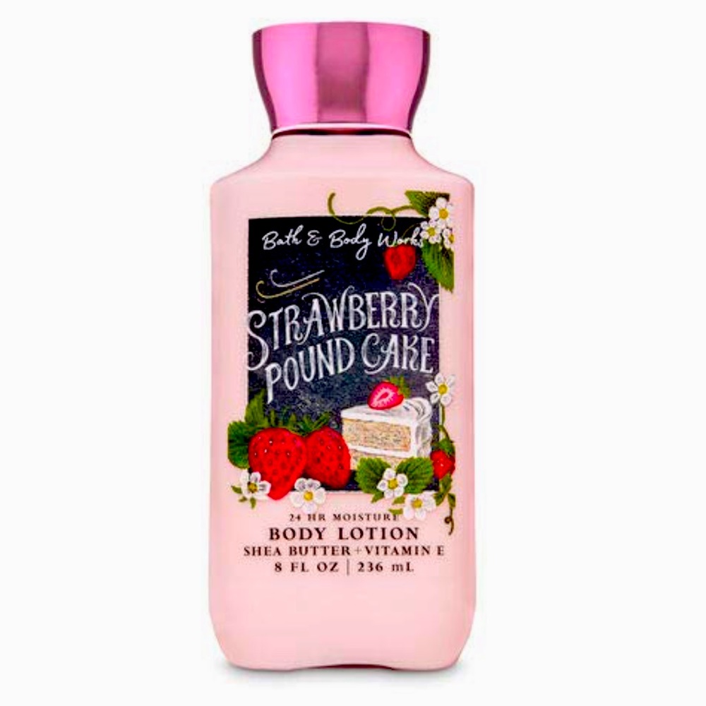 NWT Bath & Body Works Strawberry Pound Cake Lotion